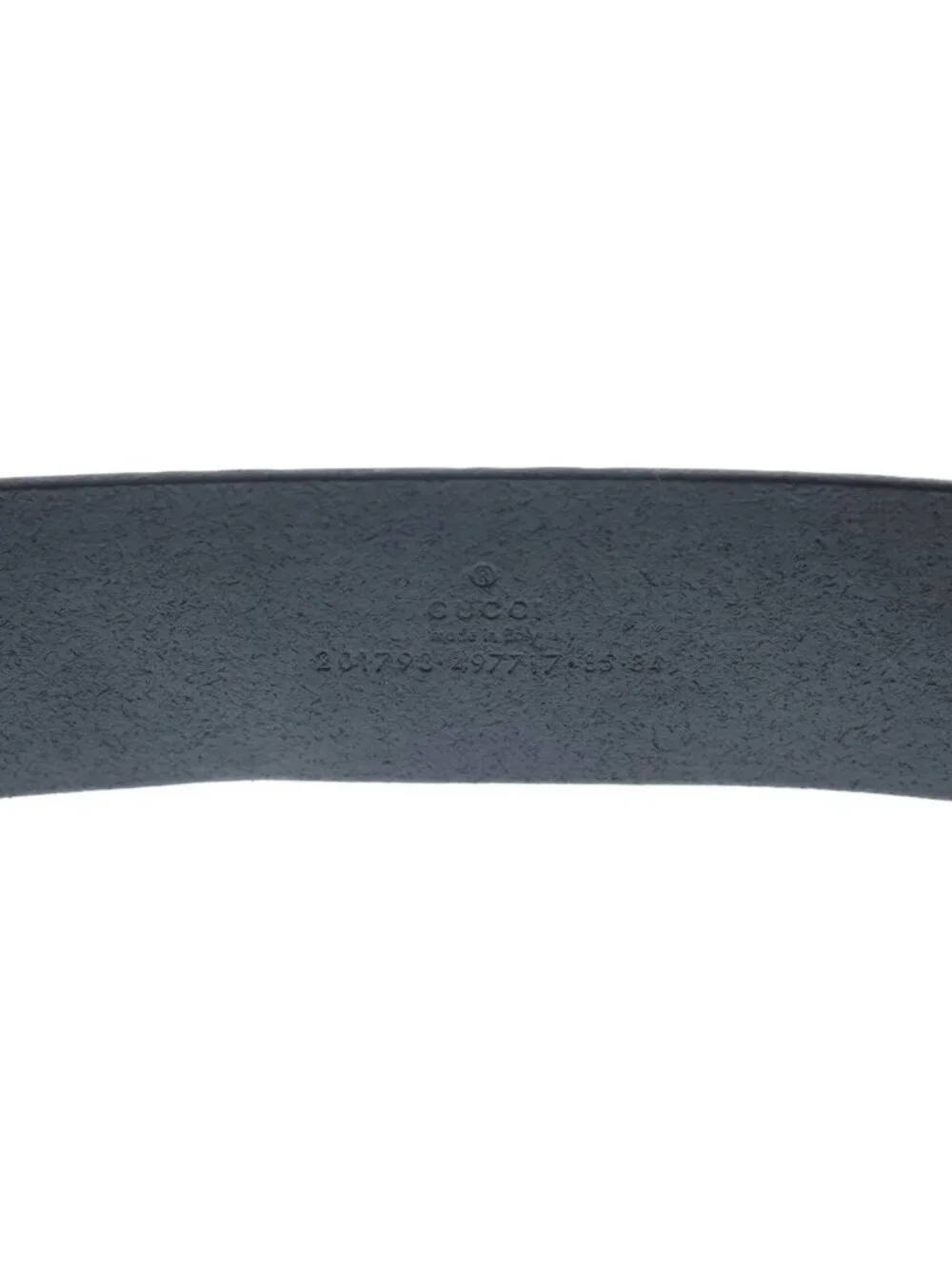 Gucci Guccissima Leather Belt Black Gold